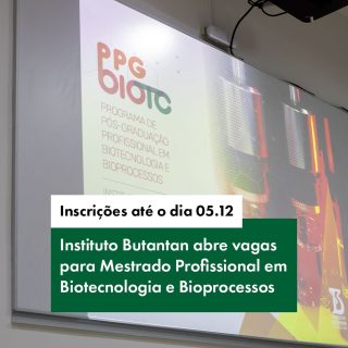 📣 ANÚNCIO ANBIOTEC E BUTANTAN: Oportunidade para profissionais e empresas do setor de Biotecnologia! 🚀
A ANBIOTEC Brasil tem orgulho em apoiar e divulgar a abertura das inscrições para o Mestrado Profissional em Biotecnologia e Bioprocessos do Instituto Butantan, com ingresso no 1º semestre de 2026.
O programa, totalmente gratuito, foi criado para conectar a expertise científica do Butantan às demandas reais da indústria, permitindo que profissionais desenvolvam projetos aplicados tanto no parque tecnológico do Instituto quanto em suas próprias empresas.
🎯 Destaques do Mestrado:
• Curso gratuito (sem mensalidade ou taxa);
• Aulas quinzenais (sexta à noite e sábado);
• Duração de até 36 meses;
• Projeto desenvolvido em parceria com pesquisadores do Butantan;
• Foco em desafios do mercado de produtos biológicos e bioindústria.
📅 Inscrições: 08/10/2025 a 05/12/2025
📩 Envio da documentação: mpbio@butantan.gov.br
Este mestrado é uma oportunidade valiosa para fortalecer capacidades técnicas, ampliar a inovação nas empresas e aproximar o setor produtivo de um dos principais centros de pesquisa do país.
A ANBIOTEC reforça seu compromisso em fomentar conexões estratégicas que impulsionam a biotecnologia e as ciências da vida no Brasil.
🔬 Vamos juntos fortalecer o ecossistema nacional de inovação!
#somosanbiotecbrasil #somosbutantan #mestradoembiotecnologia