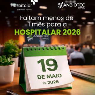 Falta menos de 1 mês.

Menos de 30 dias para o maior encontro da saúde na América Latina. 
Menos de 30 dias para conexões que podem transformar o seu negócio. 
Menos de 30 dias para estar onde o futuro acontece.

A Hospitalar 2026 se aproxima. 
E com ela, oportunidades reais de crescimento, visibilidade e posicionamento.

A pergunta não é se você deve estar lá. 
É como você vai se posicionar.

Com a ANBIOTEC, sua presença ganha estratégia, relevância e conexão com quem realmente importa.

O tempo está passando. 
O mercado está se movimentando. 

E você?
Ainda dá tempo de fazer parte.

#Anbiotec #Biotecnologia #Hospitalar2026