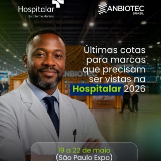 Faltam pouquíssimos dias para a Hospitalar 2026 e as últimas cotas de patrocínio da ANBIOTEC estão quase esgotadas.

Estamos falando de uma feira que reúne mais de 80 mil pessoas, entre líderes do setor, tomadores de decisão e empresas que realmente movimentam o mercado da saúde.

Se a sua marca precisa estar onde as conexões acontecem e os negócios começam, essa é a hora.

Patrocinar a ANBIOTEC dentro da Hospitalar não é só aparecer, é estar no lugar certo, com as pessoas certas, no momento certo.

Mas é importante ser direto: restam poucas oportunidades.

Se fizer sentido pra sua estratégia, vale olhar isso agora.

#Anbiotec #Biotecnologia #Hospitalar2026