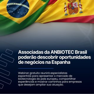A ANBIOTEC Brasil realiza, no próximo dia 15 de julho, às 11h (horário de Brasília), o webinar “Espanha como destino estratégico de investimento para empresas brasileiras do setor biotecnológico”. Promovido em parceria com a SPAIN BUSINESS BRASIL, @icex_ e a @asebio - Asociación Española de Bioempresas, o encontro será realizado em formato on-line e reunirá especialistas brasileiros e espanhóis para apresentar as principais oportunidades de internacionalização voltadas às empresas de #biotecnologia e ciências da vida.
A programação abordará temas como o ambiente de negócios espanhol, os diferenciais competitivos do ecossistema de inovação da Espanha, além de experiências de #empresas brasileiras que já atuam no país.
O evento também contará com um espaço destinado à interação entre os participantes e os palestrantes, permitindo o esclarecimento de dúvidas sobre investimentos, #expansão internacional e acesso ao mercado europeu. A abertura será conduzida pela presidente-executiva da ANBIOTEC Brasil, @vansilvadasilva.
Reconhecida como um dos principais polos europeus de biotecnologia, a #Espanha reúne mais de mil empresas especializadas no setor, além de ocupar posição de destaque na realização de ensaios clínicos na União Europeia. O cenário torna o país uma alternativa estratégica para organizações brasileiras interessadas em ampliar sua atuação internacional, estabelecer parcerias e acessar novos mercados.
As inscrições são gratuitas e seguem abertas até o dia 14 de julho, às 18h59 (horário de Brasília). A @anbiotecbrasil convida seus Associados, parceiros e representantes do setor biotecnológico a participarem da iniciativa, que busca fortalecer a competitividade das empresas brasileiras e ampliar as conexões com um dos mais relevantes ecossistemas de inovação da Europa.