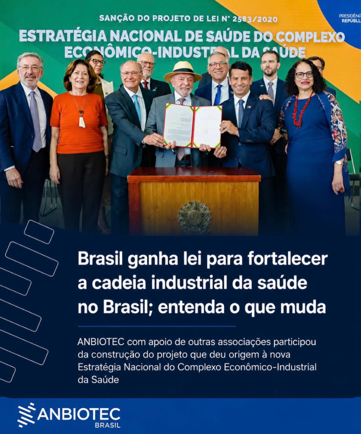 A sanção, pelo @govbr , da lei que institui a Estratégia Nacional do Complexo Econômico-Industrial da Saúde representa um importante avanço para o fortalecimento da inovação e da produção nacional em #saúde. A ANBIOTEC, em conjunto com outras associações, participou ativamente da construção desse projeto, contribuindo para o diálogo e o aprimoramento da proposta que agora se torna uma política permanente de Estado.
A nova legislação altera a Lei de Licitações e a Lei Orgânica da Saúde com o objetivo de reduzir a dependência brasileira de importações no setor, fortalecendo a capacidade nacional de pesquisa, desenvolvimento, inovação e produção de medicamentos, vacinas, dispositivos médicos e outras tecnologias estratégicas para o Sistema Único de Saúde (SUS).
Entre os principais mecanismos que passam a ter caráter permanente estão as Parcerias para o Desenvolvimento Produtivo (PDPs), o Programa de Desenvolvimento e Inovação Local e as Encomendas Tecnológicas. Esses instrumentos estimulam a transferência de tecnologia, a inovação, a ampliação da produção nacional e o desenvolvimento de soluções estratégicas para atender às demandas do #SUS.
A lei também estabelece critérios para o credenciamento de Empresas Estratégicas de Saúde e para a definição de Produtos Estratégicos para a Saúde, criando um ambiente mais favorável à inovação, ao fortalecimento da #indústrianacional e à ampliação do acesso da população brasileira a tecnologias essenciais.
A #ANBIOTEC celebra esse importante marco e reafirma seu compromisso de contribuir para a construção de políticas públicas que fortaleçam o ecossistema de inovação, promovam o desenvolvimento tecnológico e ampliem a competitividade da indústria nacional em benefício da #saúdepública brasileira.