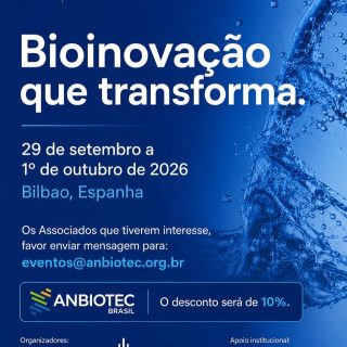 🇪🇸 BIOSPAIN 2026 | Bioinovação que transforma

A ANBIOTEC Brasil é apoiadora do BIOSPAIN 2026, um dos principais encontros internacionais de biotecnologia, promovidos pela @asebio que reunirá empresas, pesquisadores, investidores e profissionais do setor em Bilbao, na Espanha.

📅 29 de setembro a 1º de outubro de 2026
📍 Bilbao, Espanha

E tem benefício exclusivo para os associados da ANBIOTEC: 10% de desconto na inscrição.

Para saber como participar e utilizar o desconto, os associados interessados devem enviar uma mensagem para eventos@anbiotec.org.br.

Uma oportunidade para ampliar conexões, conhecer novas tecnologias e acompanhar de perto as tendências que estão movimentando a biotecnologia no cenário internacional.

#ANBIOTEC #BIOSPAIN2026 #Biotecnologia #Bioinovação #Inovação